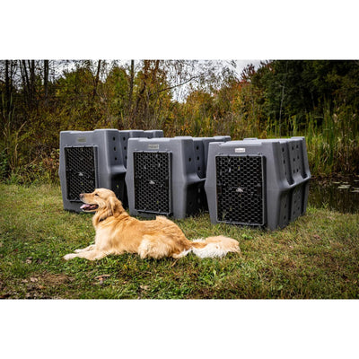 Dakota 283 Canine Rough and Tough Economy Kennel, Intermediate, Coyote Granite - VMInnovations