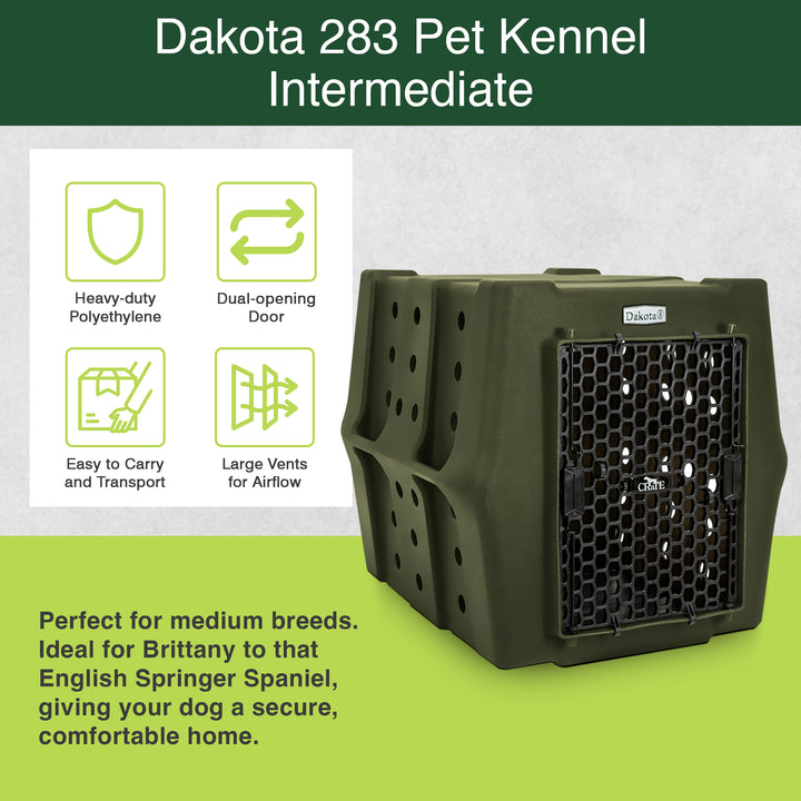 Dakota 283 Canine Rough and Tough Economy Pet Kennel, Intermediate (Open Box)