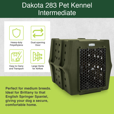 Dakota 283 Canine Rough and Tough Economy Pet Kennel, Intermediate (Open Box)