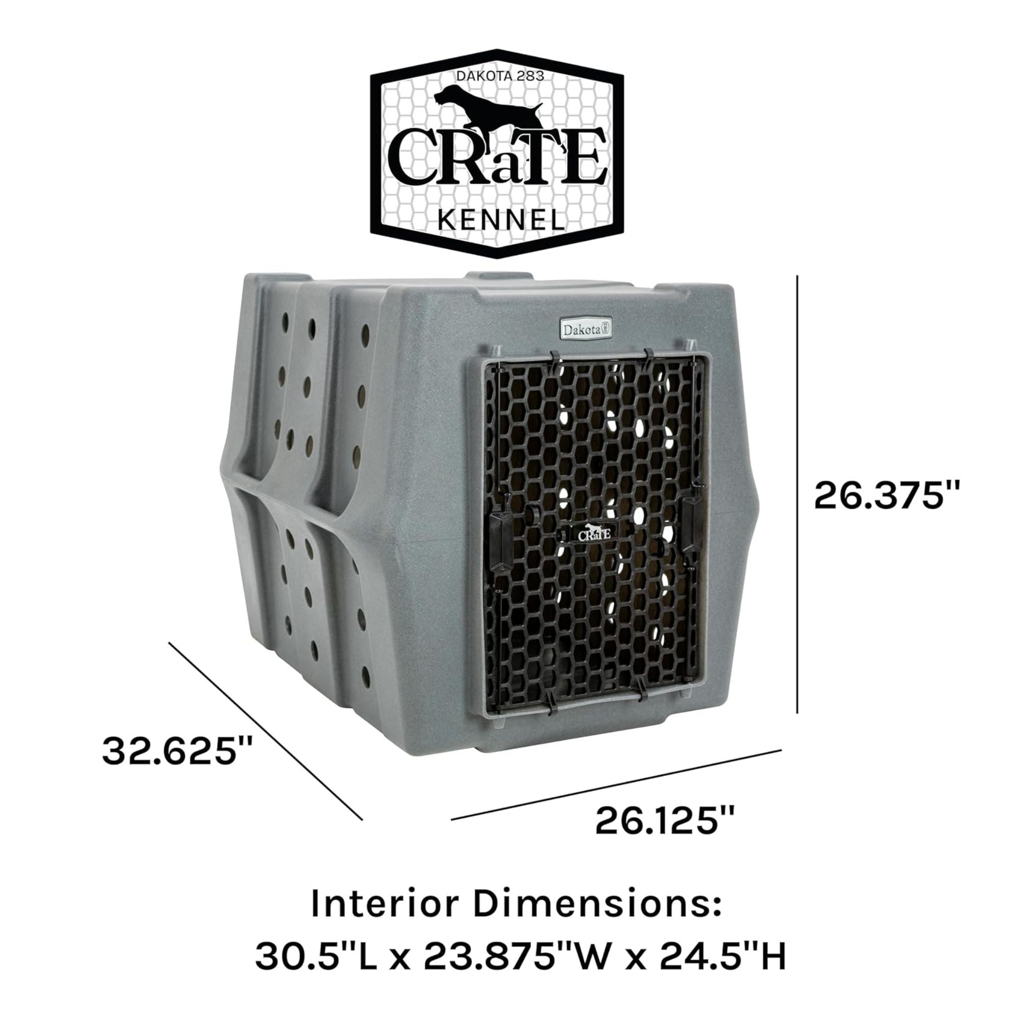 Dakota 283 Canine Rough and Tough Economy Pet Kennel, Intermediate, Sandstone - VMInnovations