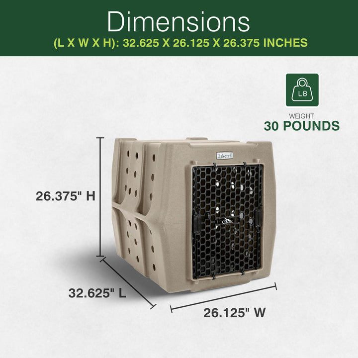 Dakota 283 Canine Rough and Tough Economy Pet Kennel, Intermediate (Open Box) - VMInnovations