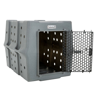 Dakota 283 Canine Rough and Tough Economy Pet Kennel, Large, Dark Granite (Used)