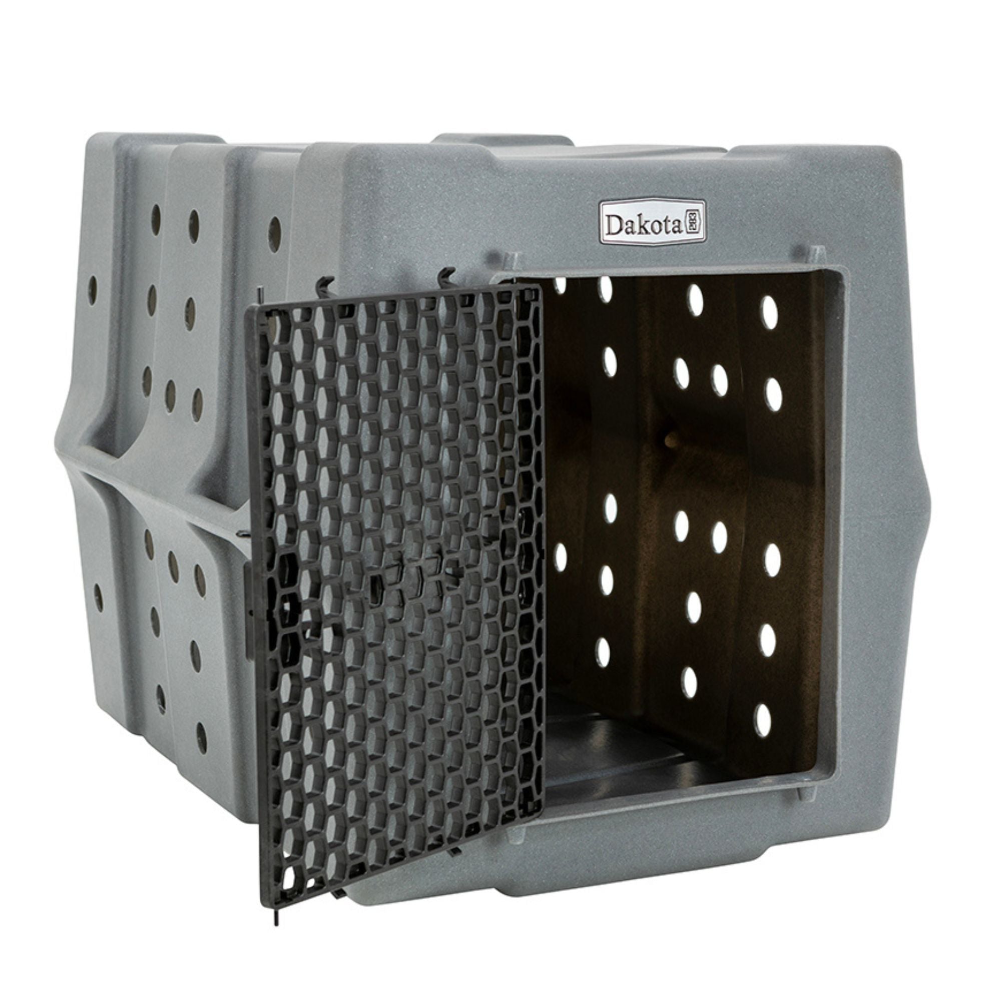 Dakota 283 Canine Rough and Tough Economy Pet Kennel, Large, Dark Granite (Used)