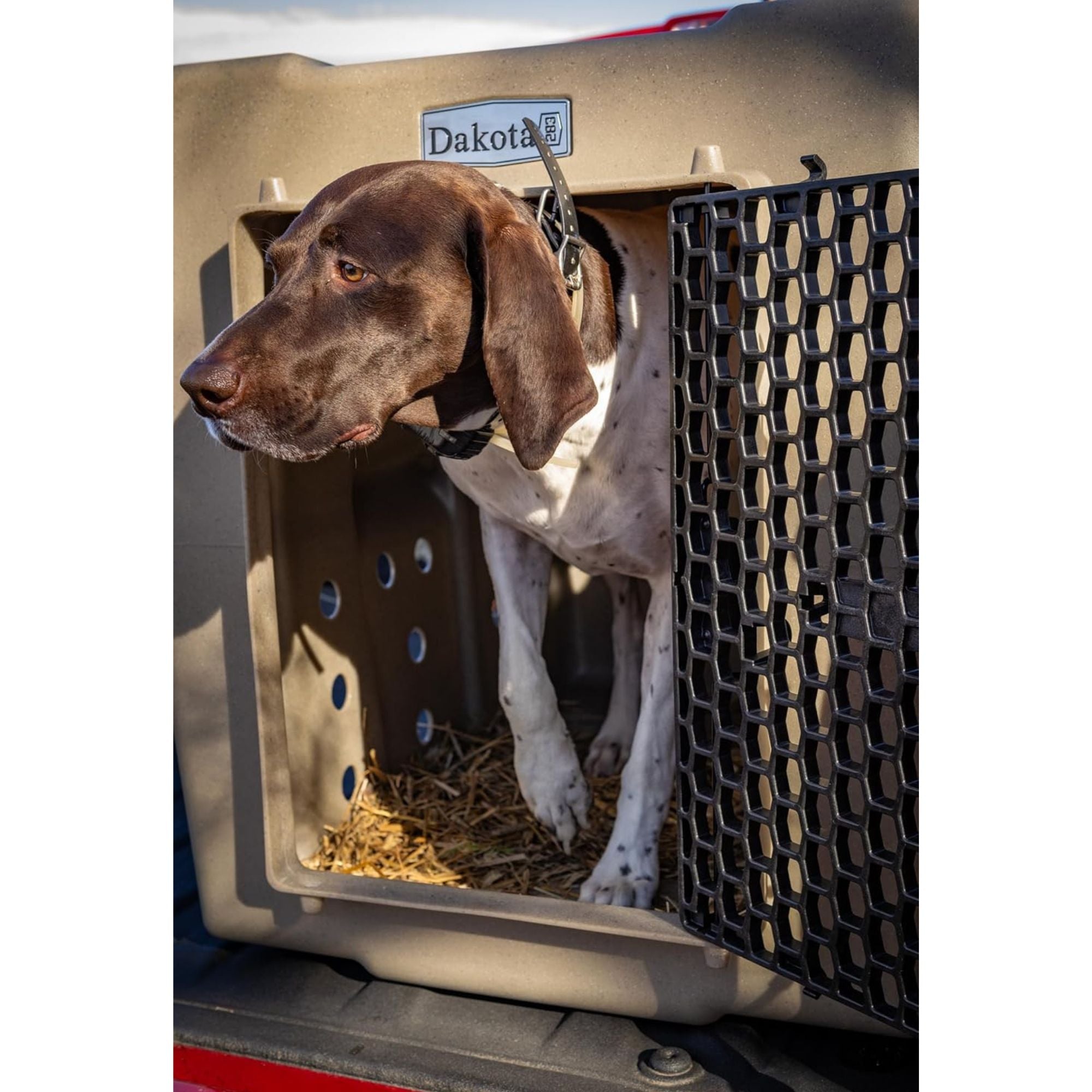 Dakota 283 Canine Rough and Tough Economy Pet Kennel, Large, Coyote Granite - VMInnovations
