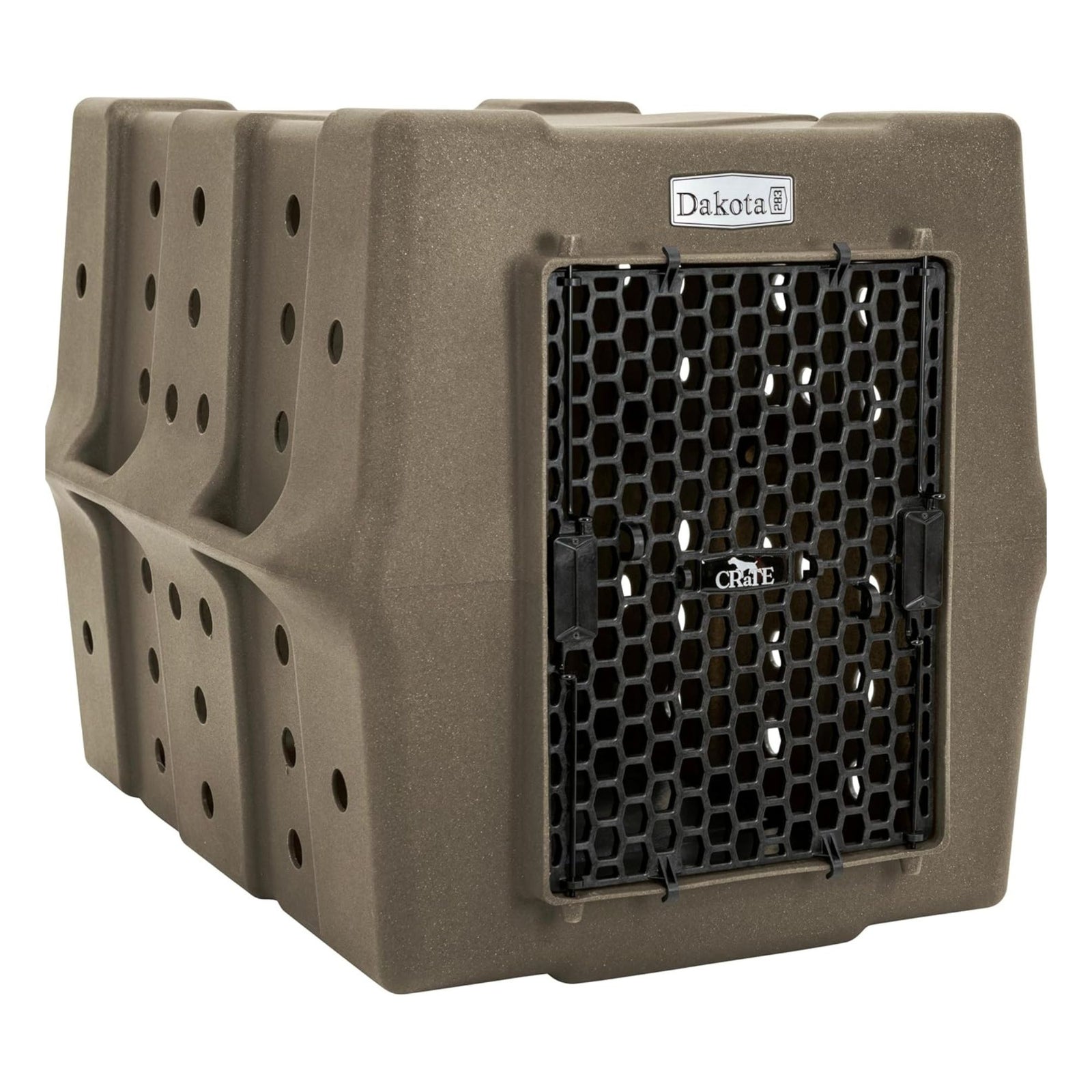 Dakota 283 Canine Rough and Tough Economy Pet Kennel, Large, Coyote Granite - VMInnovations