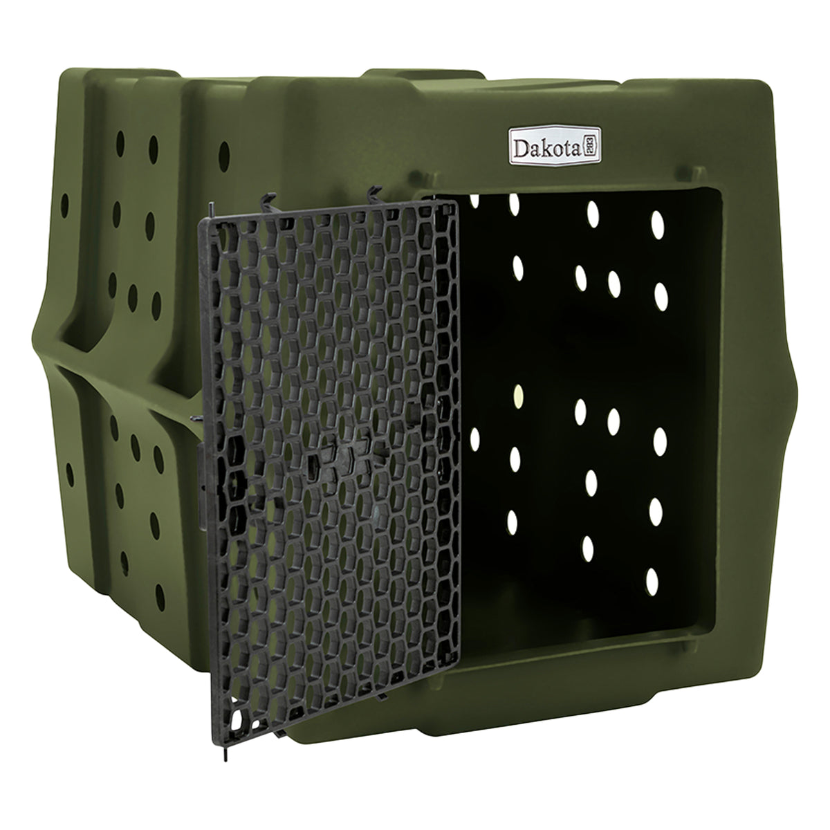 Dakota 283 Canine Rough & Tough Economy Kennel, Pet Crate, Olive (Open Box) - VMInnovations