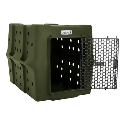 Dakota 283 Canine Rough and Tough Economy Kennel, Pet Crate, Large, Olive (Used) - VMInnovations