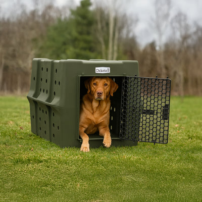 Dakota 283 Canine Rough and Tough Economy Kennel, Pet Crate, Large, Olive (Used) - VMInnovations