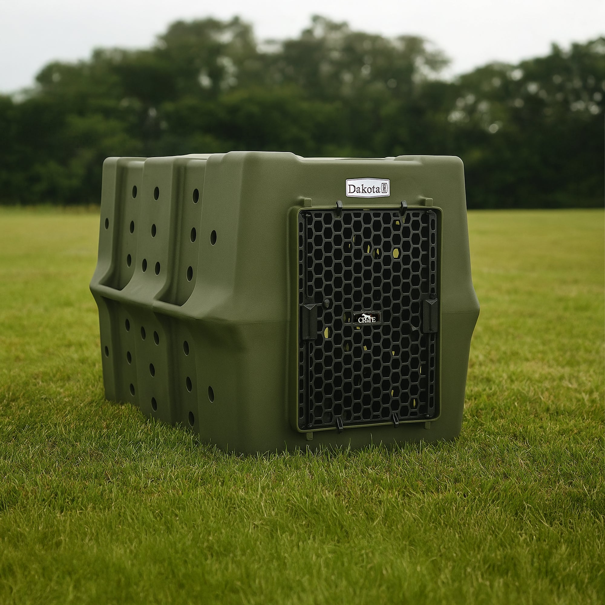Dakota 283 Canine Rough and Tough Economy Kennel, Pet Crate, Large, Olive (Used) - VMInnovations