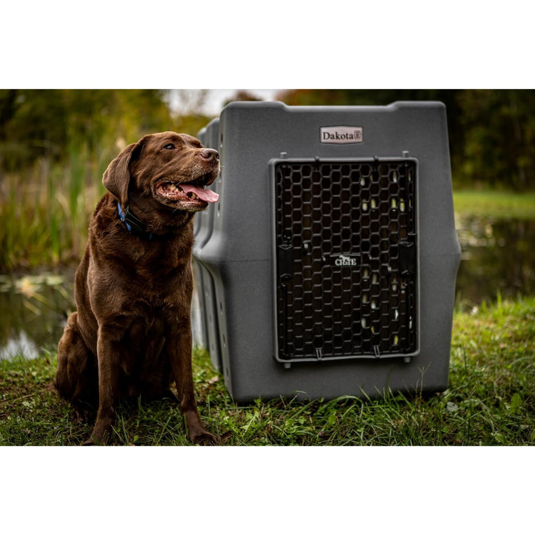 Dakota 283 Canine Rough & Tough Economy Pet Kennel, X-Large, Granite (Open Box) - VMInnovations
