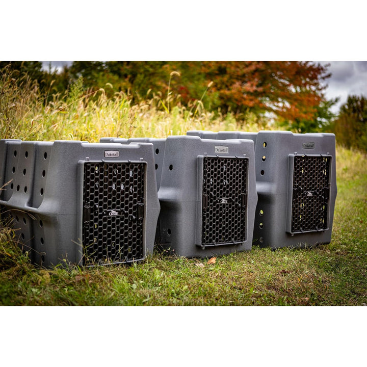 Dakota 283 Canine Rough & Tough Economy Pet Kennel, X-Large, Dark Granite (Used)