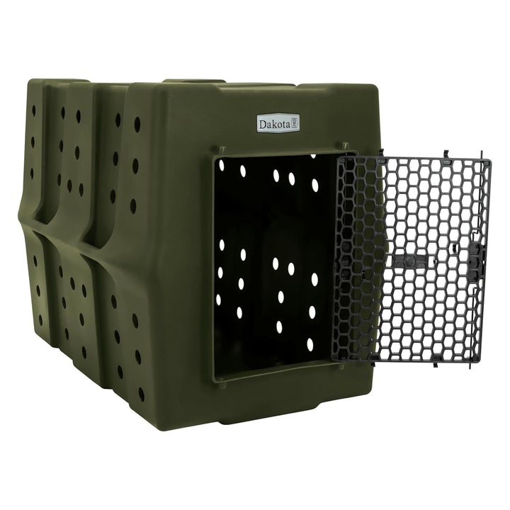 Dakota 283 Canine Rough & Tough Economy Kennel, Pet Crate Olive (Open Box)