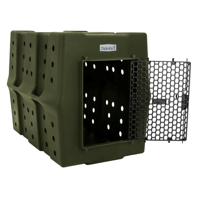 Dakota 283 Canine Rough and Tough Economy Kennel, Pet Crate, X-Large, Olive (For Parts)
