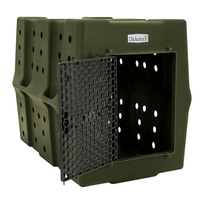 Dakota 283 Canine Rough and Tough Economy Kennel, Pet Crate, X-Large, Olive (For Parts)