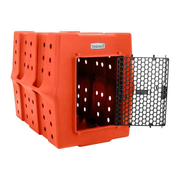 Dakota 283 Canine Rough and Tough Economy Kennel, XL Pet Crate Orange (Open Box)