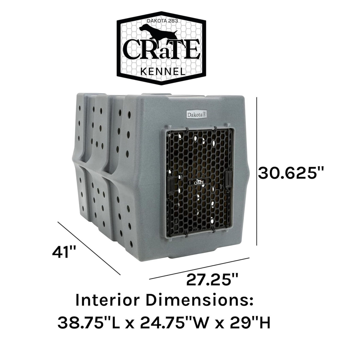 Dakota 283 Canine Rough and Tough Economy Kennel, XL Pet Crate Orange (Open Box)