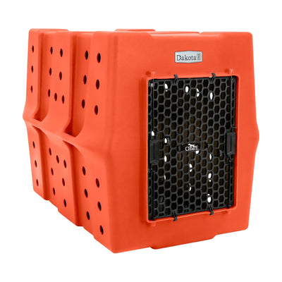 Dakota 283 Canine Rough and Tough Economy Kennel, XL Pet Crate Orange (Open Box) - VMInnovations