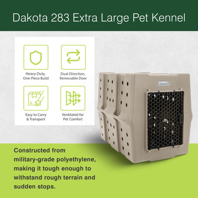 Dakota 283 Canine Rough and Tough Economy Pet Kennel, X-Large, (Open Box)