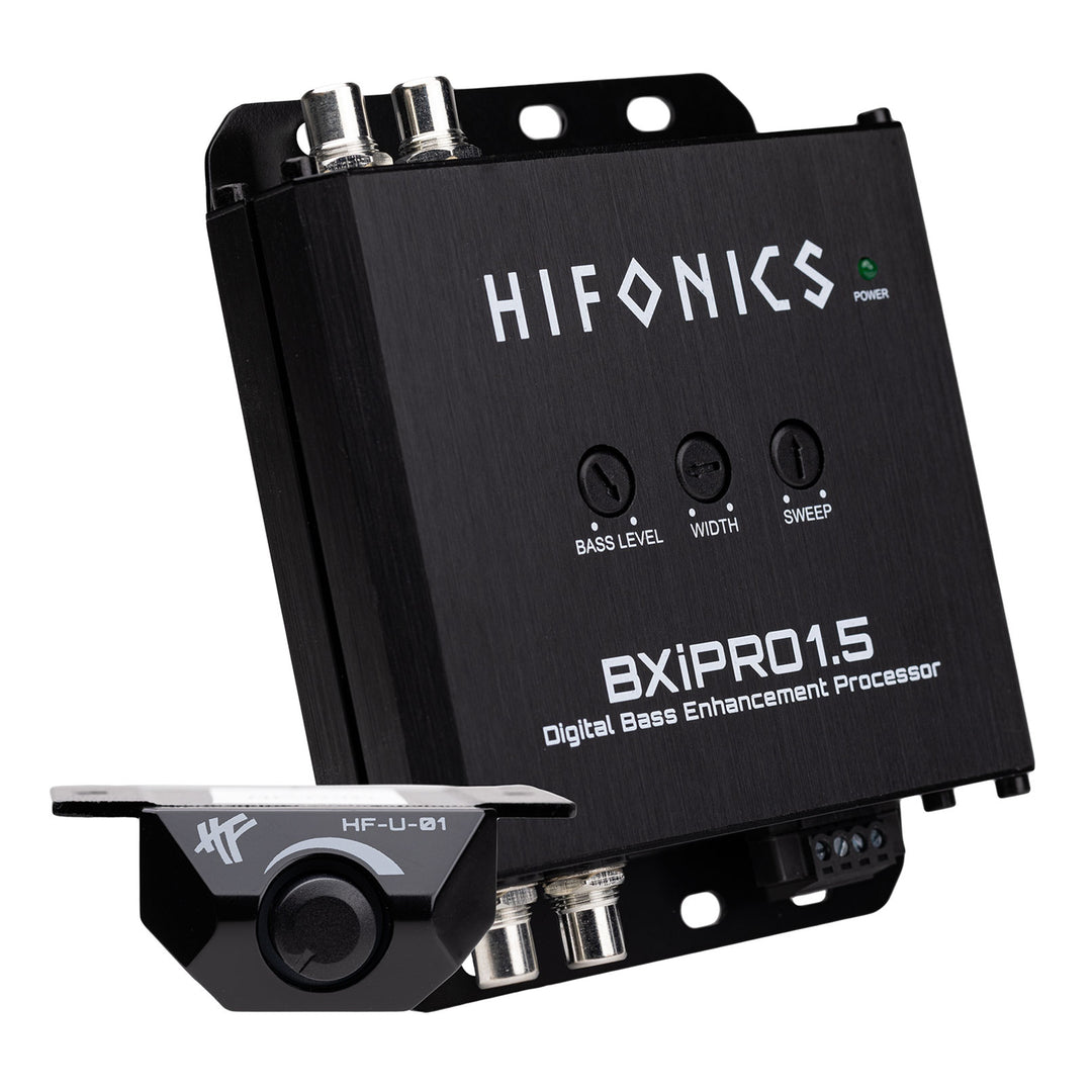 Hifonics BXIPRO1.5 Bass Enhancer, Digital Processor, Dash Mount Remote Control