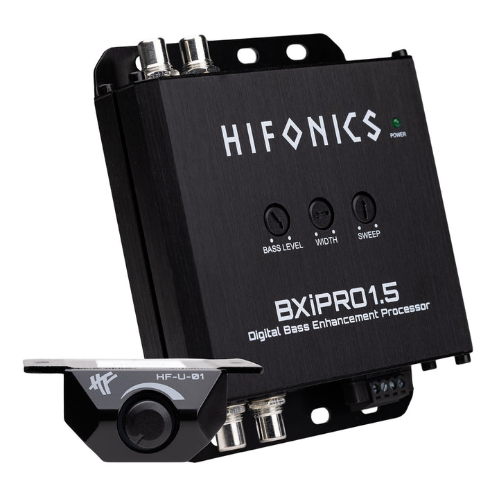 Hifonics BXIPRO1.5 Bass Enhancer, Digital Processor, Dash Mount Remote Control