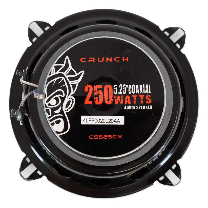Crunch 5.25" Coaxial Speaker Set, Full-Range Audio Upgrade for Vehicle Stereo