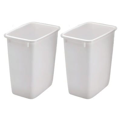 Rubbermaid Open Top Wastebasket Large Plastic Trash Bin Container, 36 Qt, 2 Pack - VMInnovations