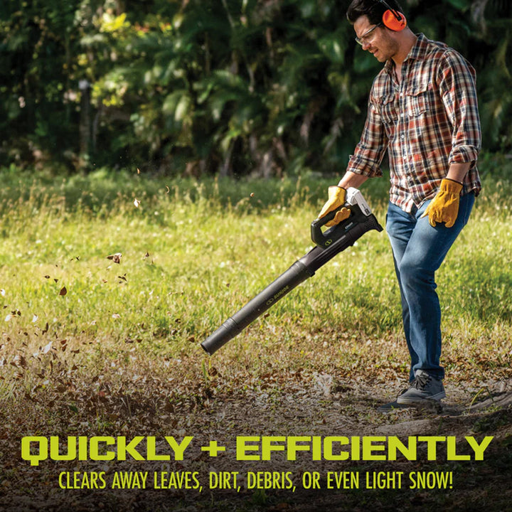 Sun Joe IONMAX Cordless Leaf Blower, Grass and Hedge Trimmer Kit  (Open Box)