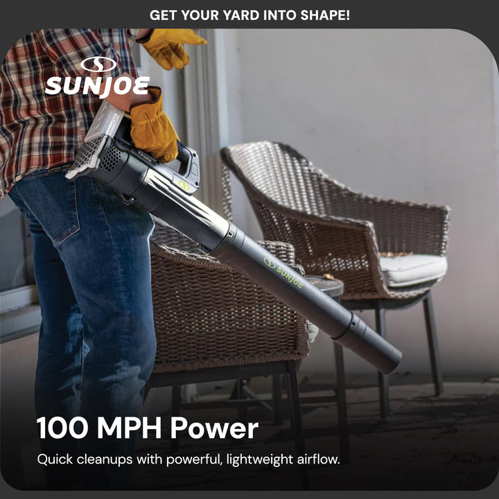 Sun Joe IONMAX Cordless Leaf Blower, Grass and Hedge Trimmer Kit  (Open Box)