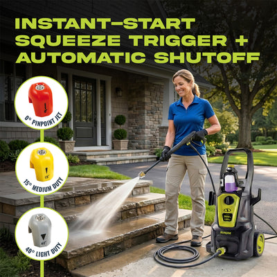 Sun Joe Electric Pressure Washer w/ Extension Wand, SPX2680-MAX, PWMA Certified
