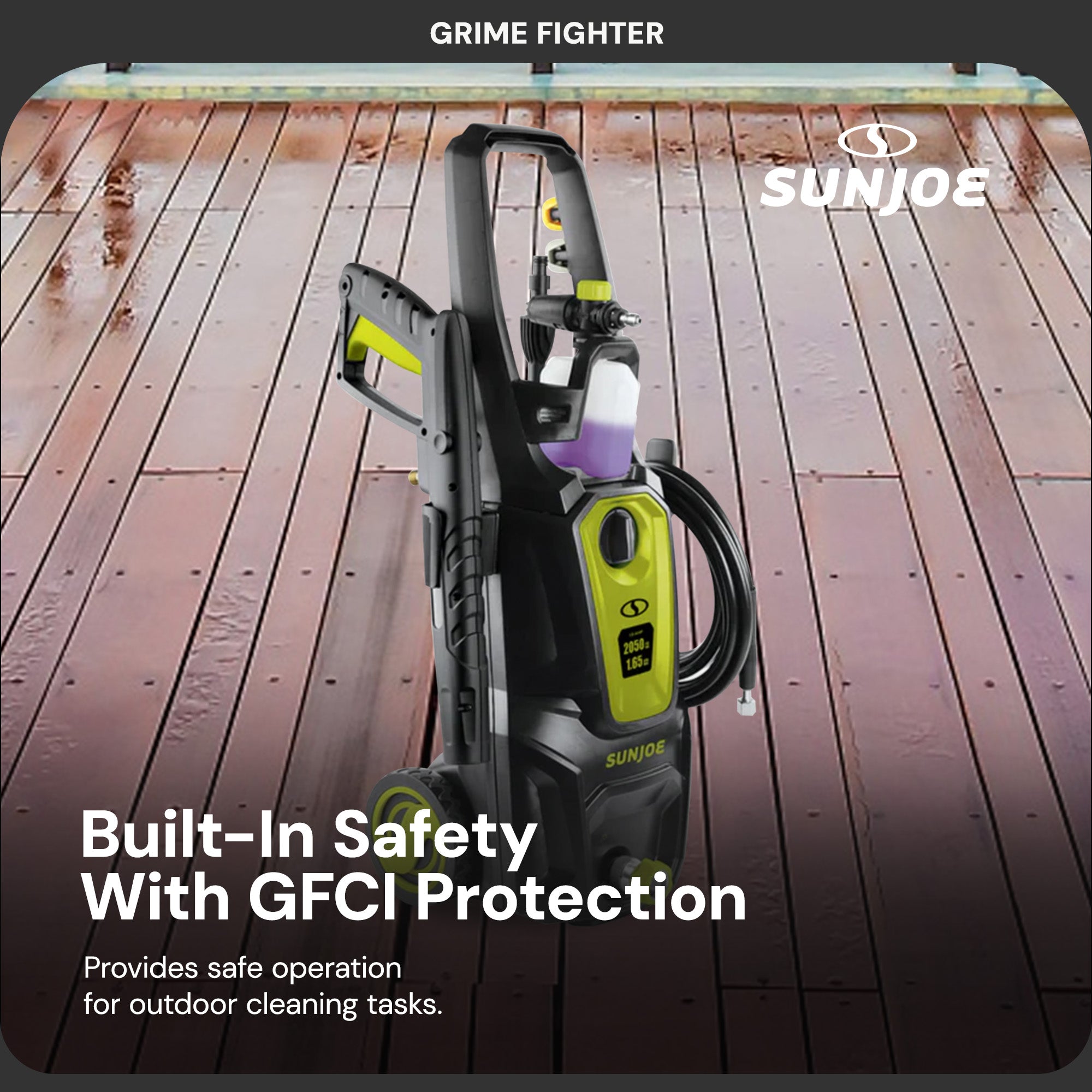 Sun Joe Electric Pressure Washer with Foam Cannon & Extension Wand (For Parts)