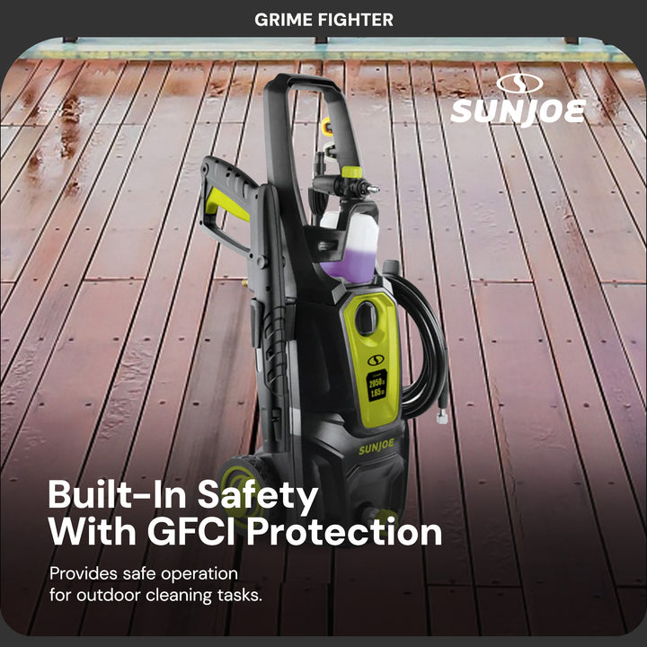 Sun Joe Electric Pressure Washer w/ Extension Wand, PWMA Certified (Used)