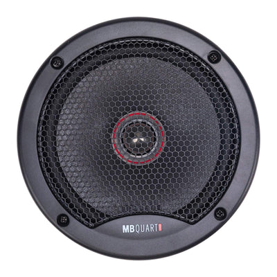 MB Quart PS1-216 Premium 6.5 Inch Car Speakers, 240 Watts, 2 Way, Black/Red - VMInnovations