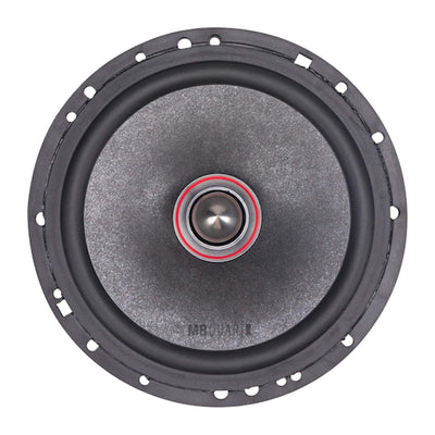 MB Quart PS1-216 Premium 6.5 Inch Car Speakers, 240 Watts, 2 Way, Black/Red - VMInnovations