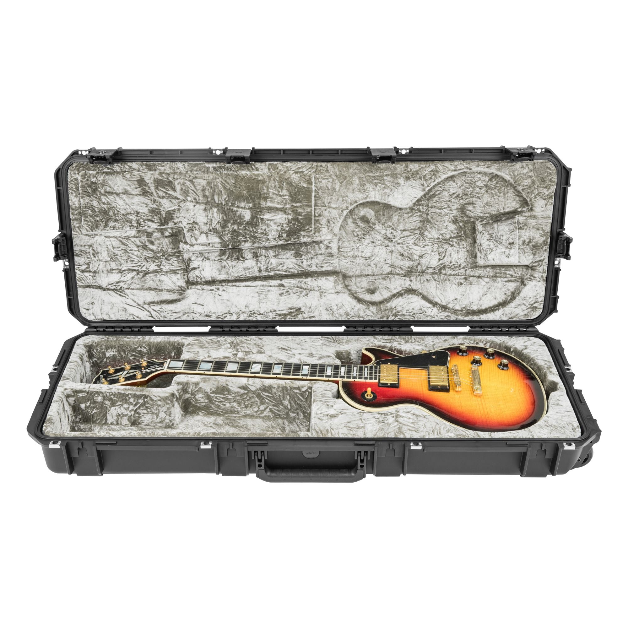 SKB Les Paul Guitar Hard Case w/Plush Interior, TSA Latches & Wheels (Open Box) - VMInnovations