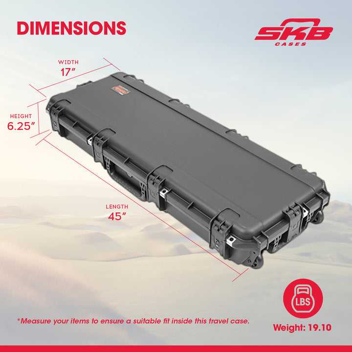 SKB Les Paul Guitar Hard Case w/Plush Interior, TSA Latches & Wheels (Open Box)