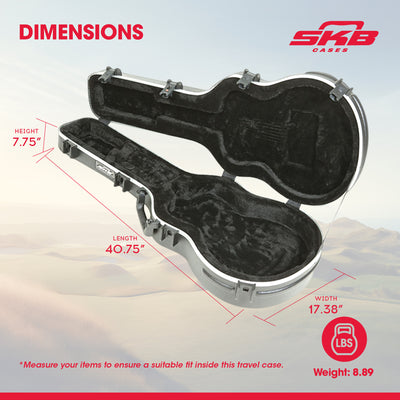 SKB Taylor Mini Acoustic Guitar Hard Case, Locks, Handle, Protection (Open Box) - VMInnovations