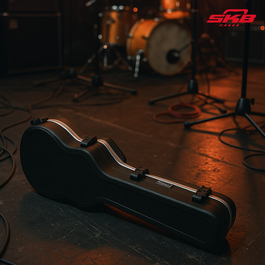 SKB Taylor GS Mini Acoustic Guitar Hard Case, Locks, Handle, Protection, Black