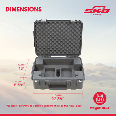 SKB iSeries Roland SPD-SX Hard Case, Drum Multi Pad Protection for Travel Use - VMInnovations