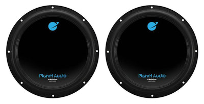 Planet Audio AC10D 10" 1500 Watt 4 Ohm Dual Voice Coil Car Audio Subwoofer, Pair