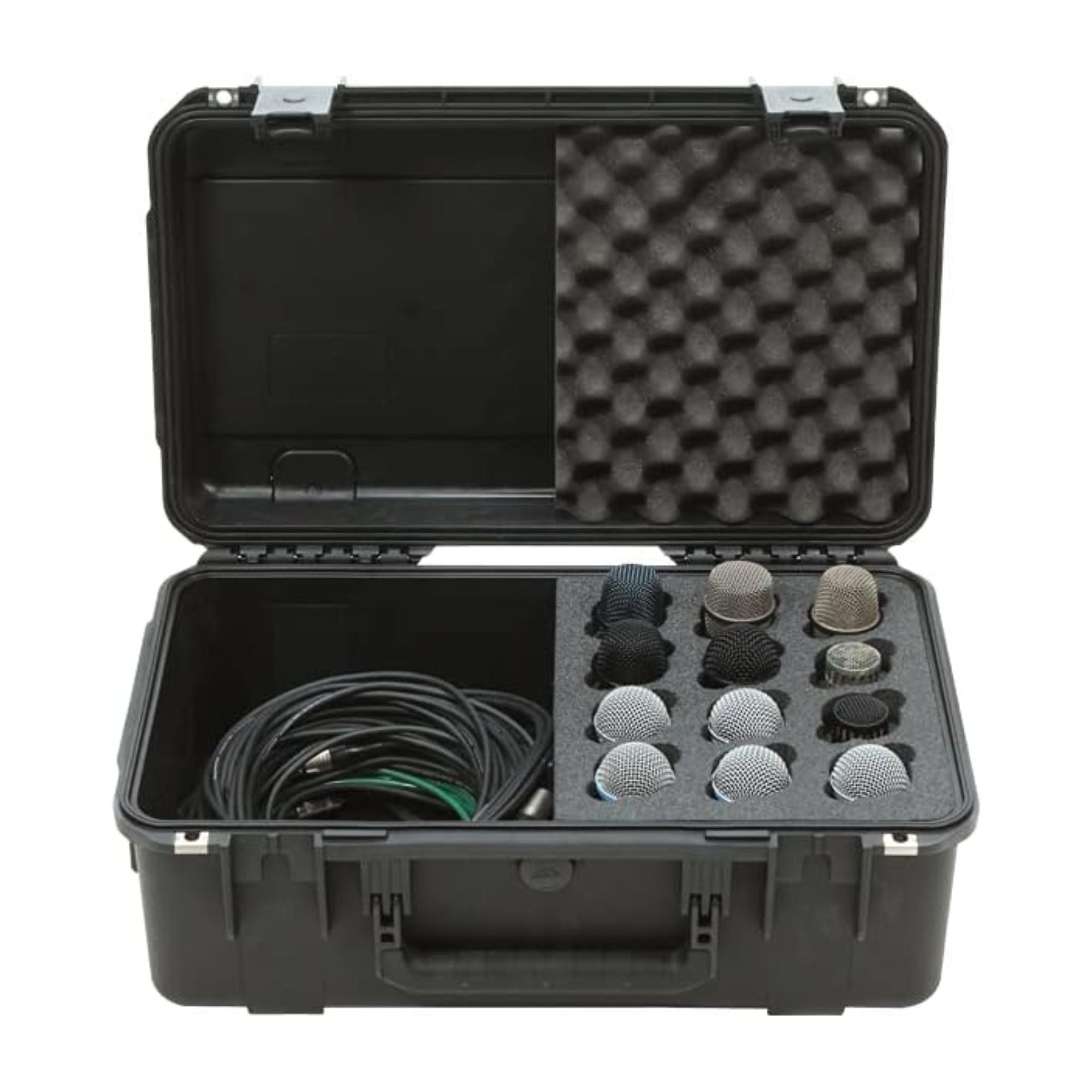 SKB iSeries Microphone Hard Case w/12-Slot Foam Interior Cable Storage(Open Box) - VMInnovations