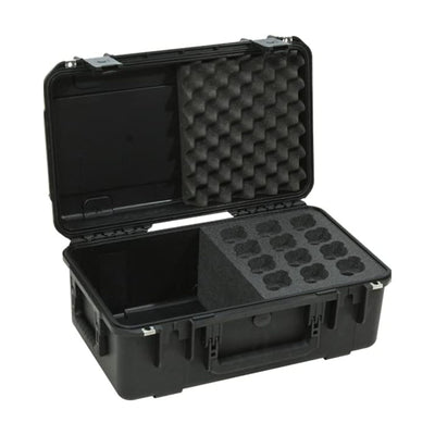 SKB iSeries Microphone Hard Case with 12-Slot Foam Interior and Cable Storage - VMInnovations