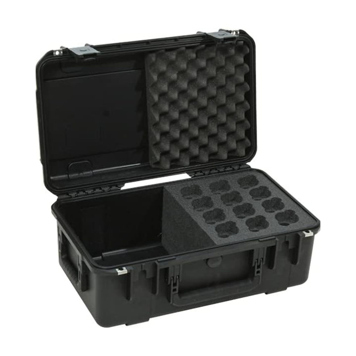 SKB iSeries Microphone Hard Case w/12-Slot Foam Interior Cable Storage(Open Box)