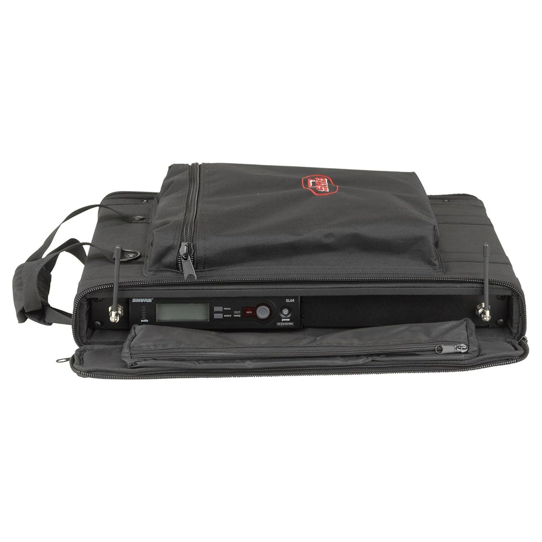 SKB Cases 1U Soft Rack Case for Wireless Microphone with Steel Rails (Open Box)