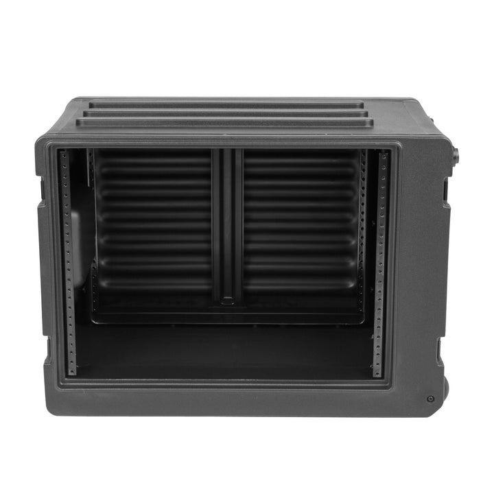 SKB 8U rSeries Rolling Rack w/Integrated Back Wheels & Pull Handle (Open Box)