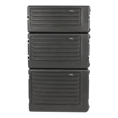 SKB 8U rSeries Rolling Rack w/Integrated Back Wheels & Pull Handle (Open Box) - VMInnovations