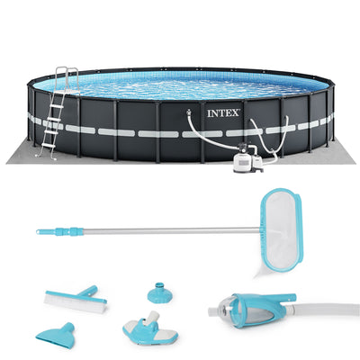 Intex 18' x 52" Ultra XTR Frame Pool Set with Sand Pump & Deluxe Maintenance Kit