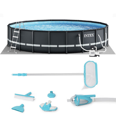 Intex 20' x 48" Ultra XTR Frame Pool Set with Sand Pump & Deluxe Maintenance Kit