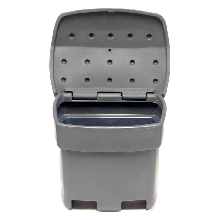 FCMP Outdoor 37 Gal Outdoor Salt & Sand Storage Bin, Multipurpose Deck Box, Grey