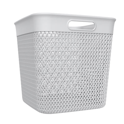 Life Story 26 Qt Decorative Storage Basket, Extra Large Plastic Home Organizer - VMInnovations