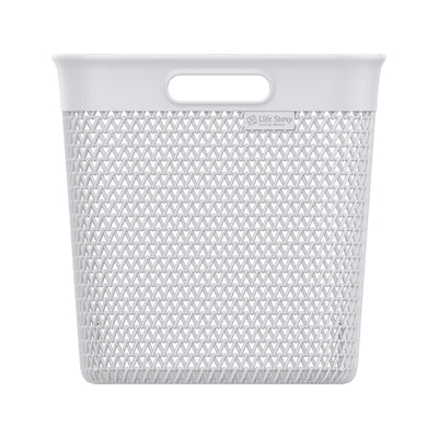 Life Story 26 Qt Decorative Storage Basket, Extra Large Plastic Home Organizer - VMInnovations